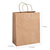 10 1/2" x 13" Bulk 60 Pc. Large Kraft Paper Gift Bags Image 1