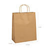 10 1/2" x 5 1/4" x 13" Large Brown Kraft Paper Gift Bags - 12 Pc. Image 1