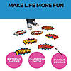 10 1/2" x 8" Superhero Words Peel & Stick Vinyl Floor Decals- 3 Pc. Image 1