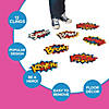 10 1/2" x 8" Superhero Words Peel & Stick Vinyl Floor Decals- 3 Pc. Image 2