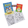 10 1/4" Happy Birthday Jesus Paper Coloring Books with 4-Color Crayons - 12 Pc. Image 1