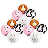 10" - 11" Inflatable Farm Animal Character Ball Toys - 12 Pc. Image 1