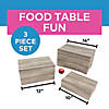 10" &amp;#8211; 14" Shiplap Cardboard Buffet Riser Crate Set &amp;#8211; 3 Pc. Image 2