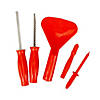 10.25" Orange Pumpkin Carving Kit Image 1