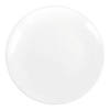 10.25" Solid White Organic Round Disposable Plastic Dinner Plates (40 Plates) Image 1