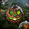 10 3/4" x 12 1/4" Light-Up Talking Rotten Jack-O&#8217;-Lantern Foam Halloween Decoration Image 1