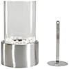 10.5" Bio Ethanol Round Portable Tabletop Fireplace with Silver Base Image 2