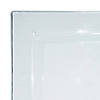 10.75" Clear Square Plastic Dinner Plates (30 Plates) Image 1