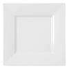 10.75" White Square Plastic Dinner Plates (30 Plates) Image 1