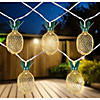 10 B/O LED Warm White Gold Pineapple String Lights - 3' Clear Wire Image 1