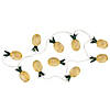 10 B/O LED Warm White Gold Pineapple String Lights - 3' Clear Wire Image 4