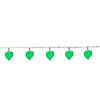 10 Battery Operated Leaf Shaped Novelty Christmas Lights - Clear Wire Image 1
