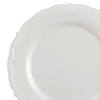 10" Bulk 120 Ct. Vintage Ivory Plastic Dinner Plates Image 1