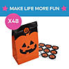 10" Bulk 48 Pc. Jack-O'-Lantern Paper Treat Bags with Stickers Image 1