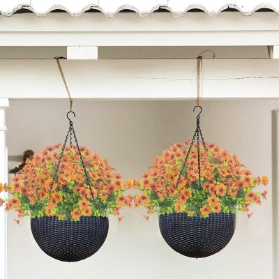 10 Bundles UV Resistant Artificial Flowers Image 1