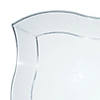 10" Clear Wave Plastic Dinner Plates (40 Plates) Image 1