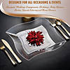 10" Clear Wave Plastic Dinner Plates (40 Plates) Image 4