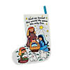 10" Color Your Own Nativity Canvas Christmas Stockings - 12 Pc. Image 1