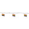 10-Count Clear Pride Flag Novelty String Light Set  7.5ft White Wire Image 2