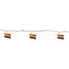 10-Count Clear Pride Flag Novelty String Light Set  7.5ft White Wire Image 4