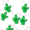 10-Count Green Prickly Pear Cactus LED String Lights - 4.5ft Clear Wire Image 4