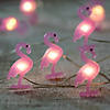 10-Count LED Lighted Flamingo Fairy Lights - Warm White Image 1