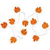10-Count LED Orange Leaves Fall Harvest Fairy Lights  5.5'  Copper Wire Image 1