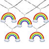 10 Count LED Warm White Rainbow Christmas Lights - 3.25 Ft  Clear Wire Image 1