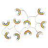 10 Count LED Warm White Rainbow Christmas Lights - 3.25 Ft  Clear Wire Image 2