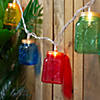 10-Count Multi-Color Mini Mason Jar Novelty String Light Set  7.5ft White Wire Image 3