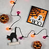 10-Count Orange and Purple G40 Globe Halloween Lights  9ft Black Wire Image 1