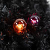 10-Count Orange and Purple G40 Globe Halloween Lights  9ft Black Wire Image 1