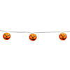 10-Count Orange Jack-O-Lantern Paper Lantern Halloween Lights  8.5ft White Wire Image 2