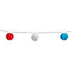 10-Count Red  White and Blue 4th of July Paper Lantern Lights  8.5ft White Wire Image 2