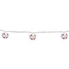 10-Count Red  White and Blue Star 4th of July Paper Lantern Patio Lights  Clear Bulbs Image 2