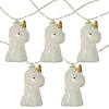 10-Count White Unicorn LED String Lights - 4.5 ft Clear Wire Image 1