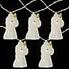 10-Count White Unicorn LED String Lights - 4.5 ft Clear Wire Image 2