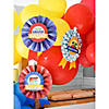 10" County Fair Hanging Paper Fans - 12 Pc. Image 1