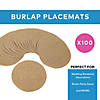 10" Diam. Bulk 100 Pc. Rustic Round Burlap Circle Decorations Image 2
