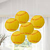 10&quot; diam. Softball Hanging Paper Lanterns Set - 6 Pc. Image 2