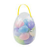 10" Egg Container with Plastic Easter Eggs - 18 Pc. Image 1
