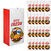 10&quot; Fast Food Party Made Fresh Paper Treat Bags - 12 Pc. Image 1