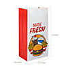 10&quot; Fast Food Party Made Fresh Paper Treat Bags - 12 Pc. Image 1