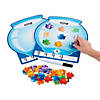 10" Fish Bowl Dry Erase Laminated Counting Math Mats with Fish Counters - 250 Pc. Image 1