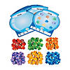 10" Fish Bowl Dry Erase Laminated Counting Math Mats with Fish Counters - 250 Pc. Image 1