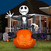 10 Ft. Blow-Up Inflatable Lightshow Nightmare Before Christmas Jack Skellington with Built-In LED Lights Outdoor Yard Decoration Image 2