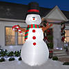 10 Ft. Blow-Up Inflatable Swiveling Snowman with Built-In LED Lights Outdoor Yard Decoration Image 2
