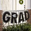 10 Ft. x 20" Grad Black Ready-to-Hang Corrugated Plastic Outdoor Banner Image 1