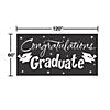 10 Ft. x 5 Ft. Congratulations Graduate Black Plastic Garage Door Banner Image 1