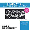 10 Ft. x 5 Ft. Congratulations Graduate Black Plastic Garage Door Banner Image 2